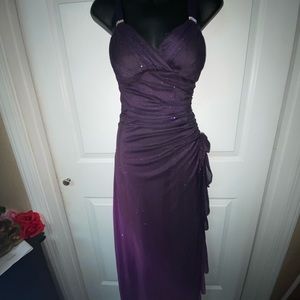Blondie Nites sparkly purple ombré Prom Dress